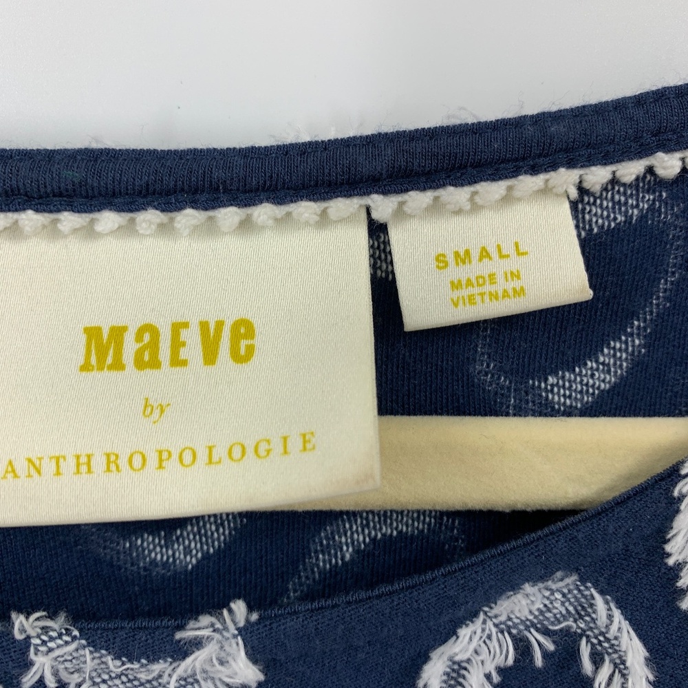 Maeve by Anthropologie Lisanne Textured Circle Babydoll Dress Sz S - Picture 9 of 16